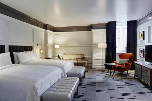Double Room with Two Double Beds and River View