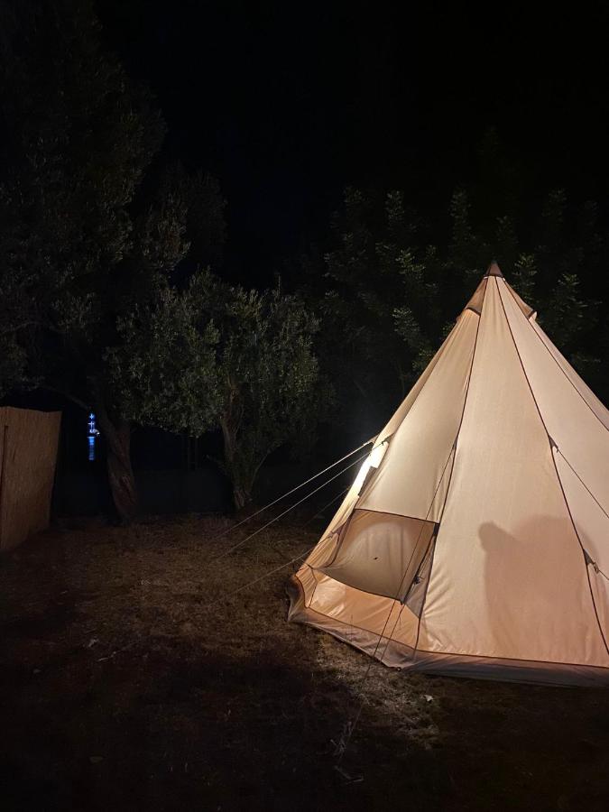 Canvas Tent Near The Agean Sea