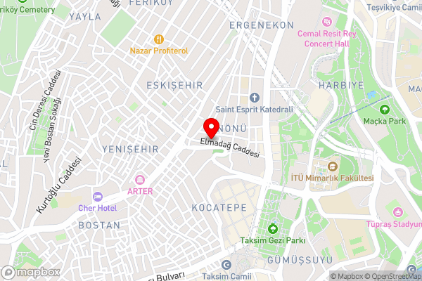 1-bdr Getaway With Poolgym Near Taksim Square - Hotel Location Map