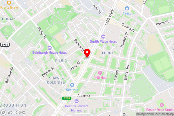 1 Bed Apartment (sleeps 4) on Leith Walk - Hotel Location Map