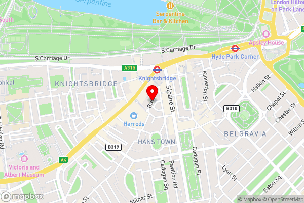 15 Basil Street, Knightsbridge - Hotel Location Map