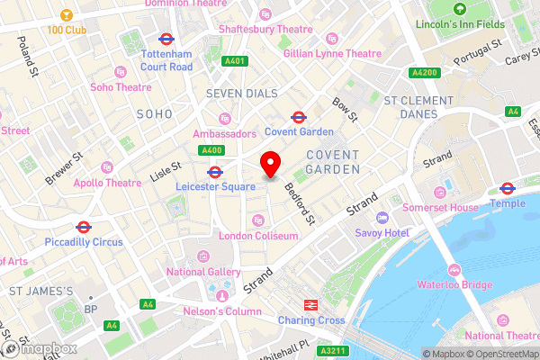 15 New Row - Hotel Location Map