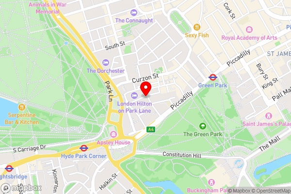 17 Hertford Street - Hotel Location Map