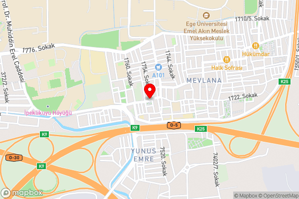 1Ege üniversitesi ve hastanesine çok yakın aileye - Hotel Location Map