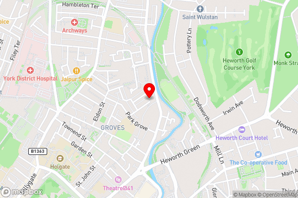 2 Ascot Mews - The Den York - Hotel Location Map