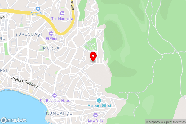 2+1 House in Bodrum center with sea view and big private garden - Hotel Location Map