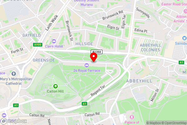 24 Royal Terrace - Hotel Location Map