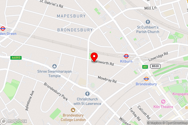 247 London Hostel - Hotel Location Map