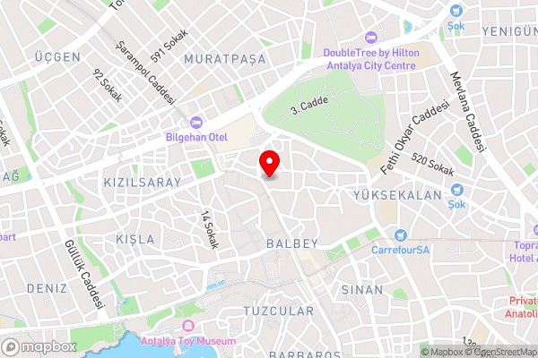 3 odalı bahçeli bbQ Antalya kalbinde ev - Hotel Location Map