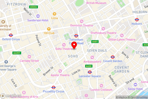 3A Soho Studios (third floor) - Hotel Location Map