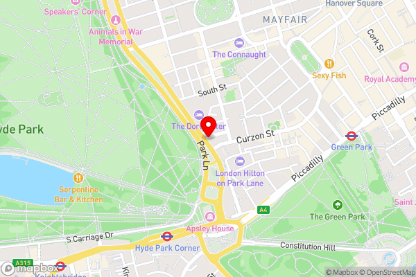 45 Park Lane - Dorchester Collection - Hotel Location Map