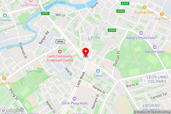 8 Great junction street - Hotel Location Map