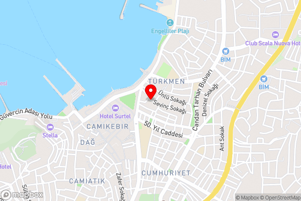 A cozy smart home in Kusadasi Old Town - Hotel Location Map