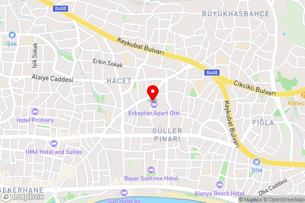 A premium apartment in the center of Alanya - Hotel Location Map