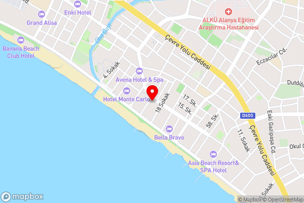 A11 Hotel Obaköy - Hotel Location Map