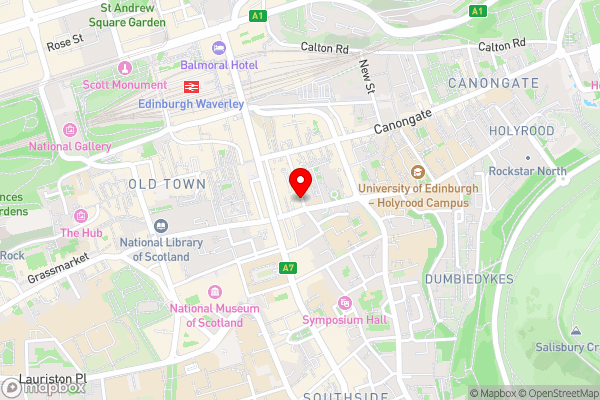 a&o Edinburgh City - Hotel Location Map