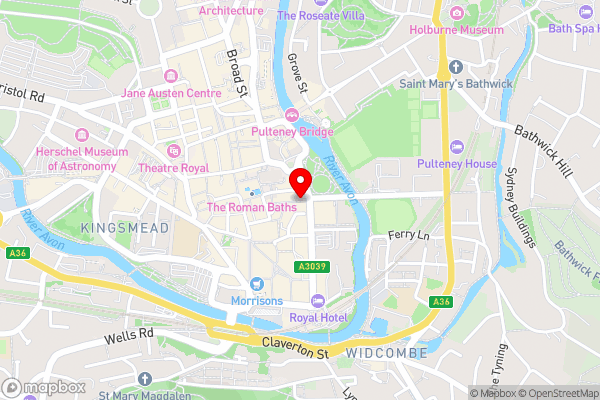 Abbey Hotel Bath, a Tribute Portfolio Hotel - Hotel Location Map