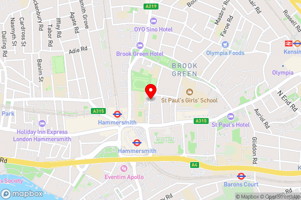 Abercorn House - Hotel Location Map