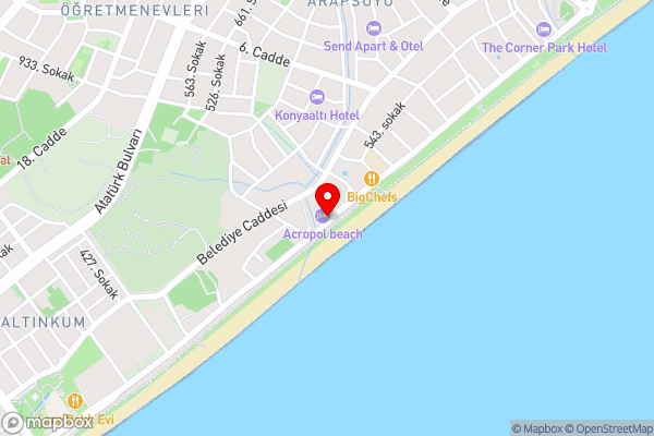 Acropol Beach Hotel - Hotel Location Map