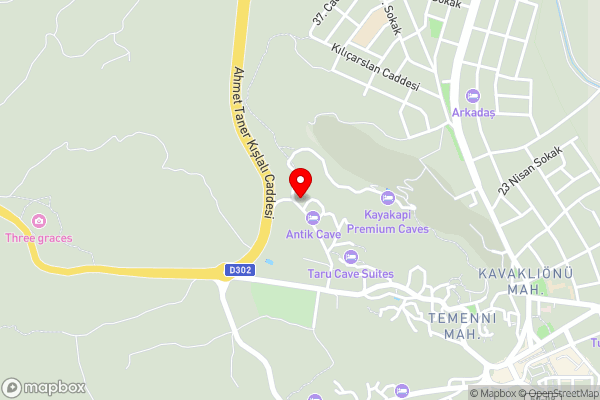 Acropolis Cave Suite - Hotel Location Map