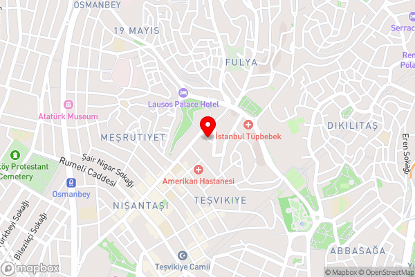 Ada Suites Nisantasi - Hotel Location Map