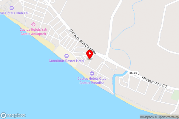 ADALİNDA OTEL - Hotel Location Map