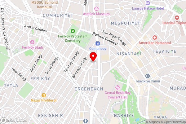 Adelmar Hotel Istanbul Sisli - Hotel Location Map