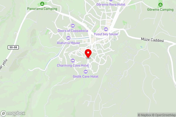 Adelya Cave Hotel - Hotel Location Map