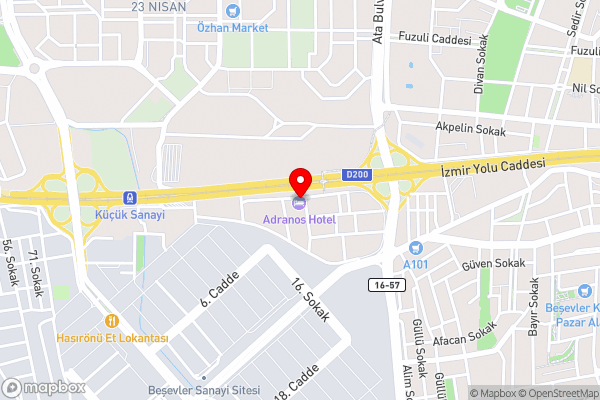 Adranos Hotel - Hotel Location Map