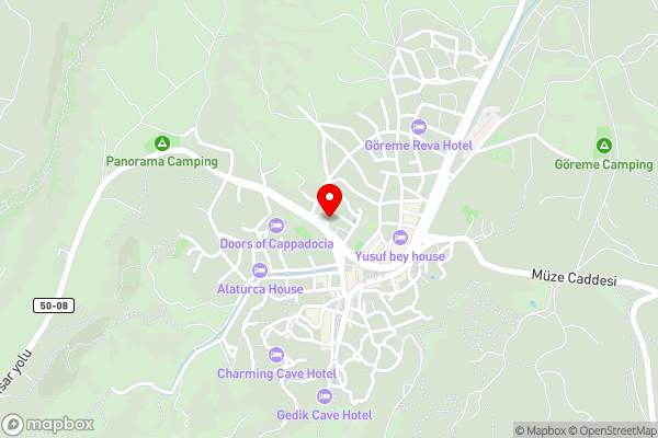 Adventure Inn Cappadocia - Hotel Location Map