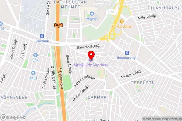 Agaoğlu My City Hotel Istanbul - Hotel Location Map