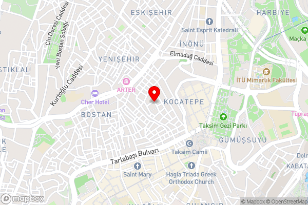 AHG Atlas Hotel Taksim - Hotel Location Map
