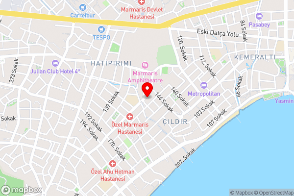 Akandia - Hotel Location Map