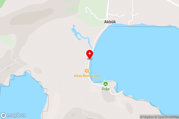 Akbük garden beach camping - Hotel Location Map