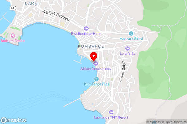 Akkan Beach Hotel - Hotel Location Map