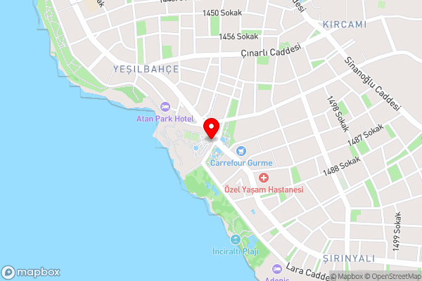 Akra Hotel - Hotel Location Map