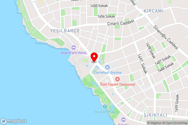 Akra Hotel - Hotel Location Map