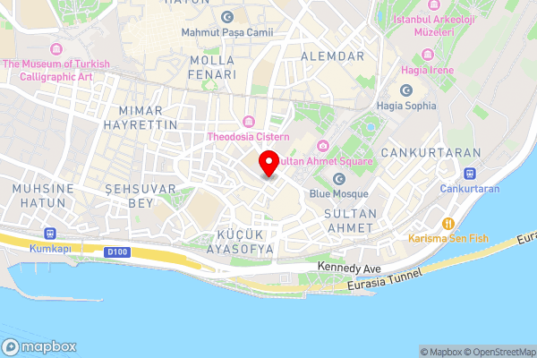 A'la Sofia Hotel İstanbul - Hotel Location Map