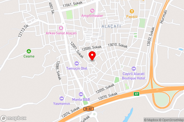 Alaca Butik Otel - Hotel Location Map