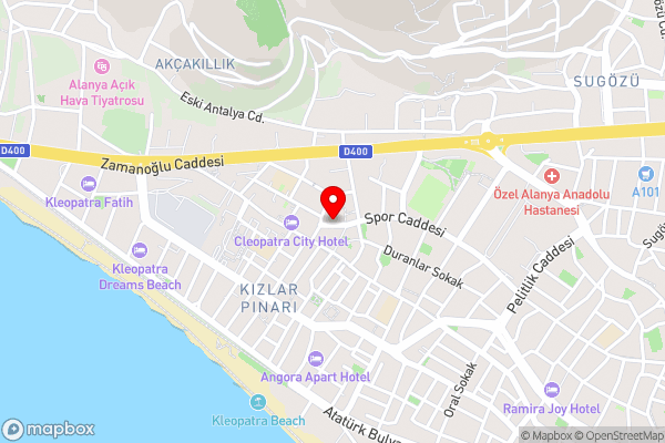 Аланья, центр, Best home 17 на пляже Клеопатра - Hotel Location Map