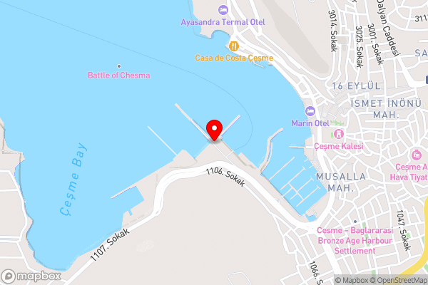 ALBAKER TOUR MIRAY CRUISES TOUR KuSADASI - PaTMOS - AtINA - MIKONOS - RODOS - CESME - Hotel Location Map