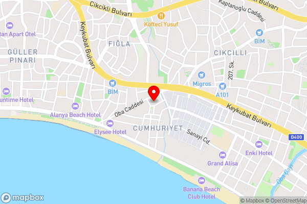 Almera Park Apart Hotel - Hotel Location Map