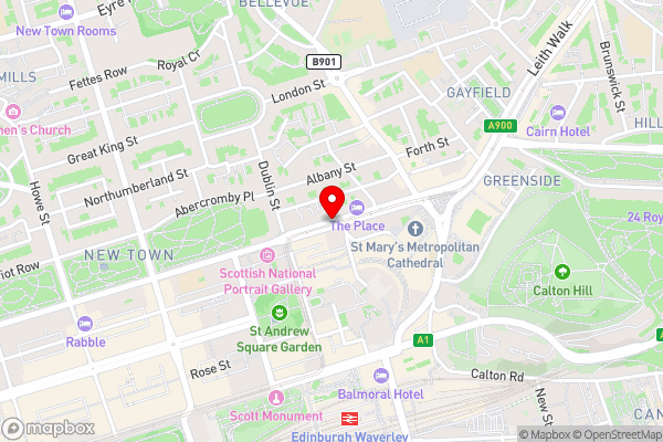 ALTIDO Stylish 1-bed flat in the Heart of New Town - Hotel Location Map