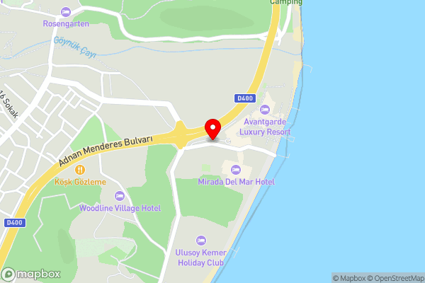 Amara Luxury Resort & Villas - Hotel Location Map