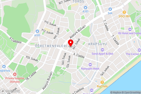 Amazing Flat Close to Konyaalti Beach - Hotel Location Map