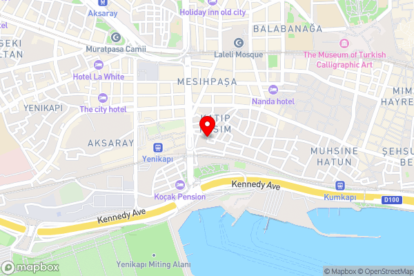 Amore Hotel Istanbul - Hotel Location Map