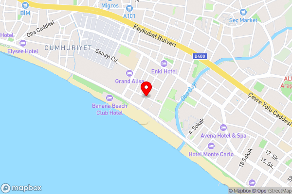 Ananas Hotel - Hotel Location Map