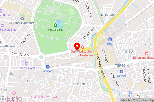 Anemon Hotel Izmir - Hotel Location Map