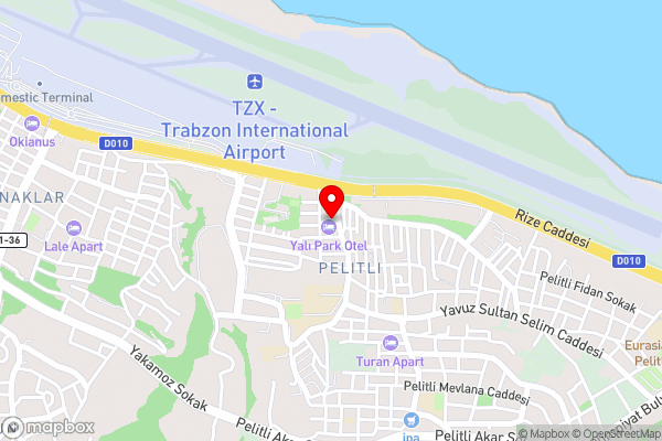 Anemon Trabzon Hotel - Hotel Location Map