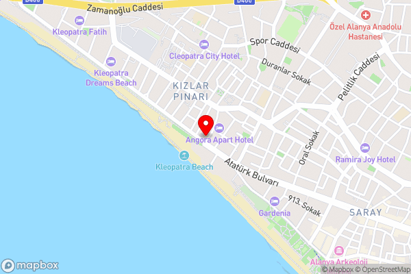 Anjeliq Downtown Hotel - Hotel Location Map